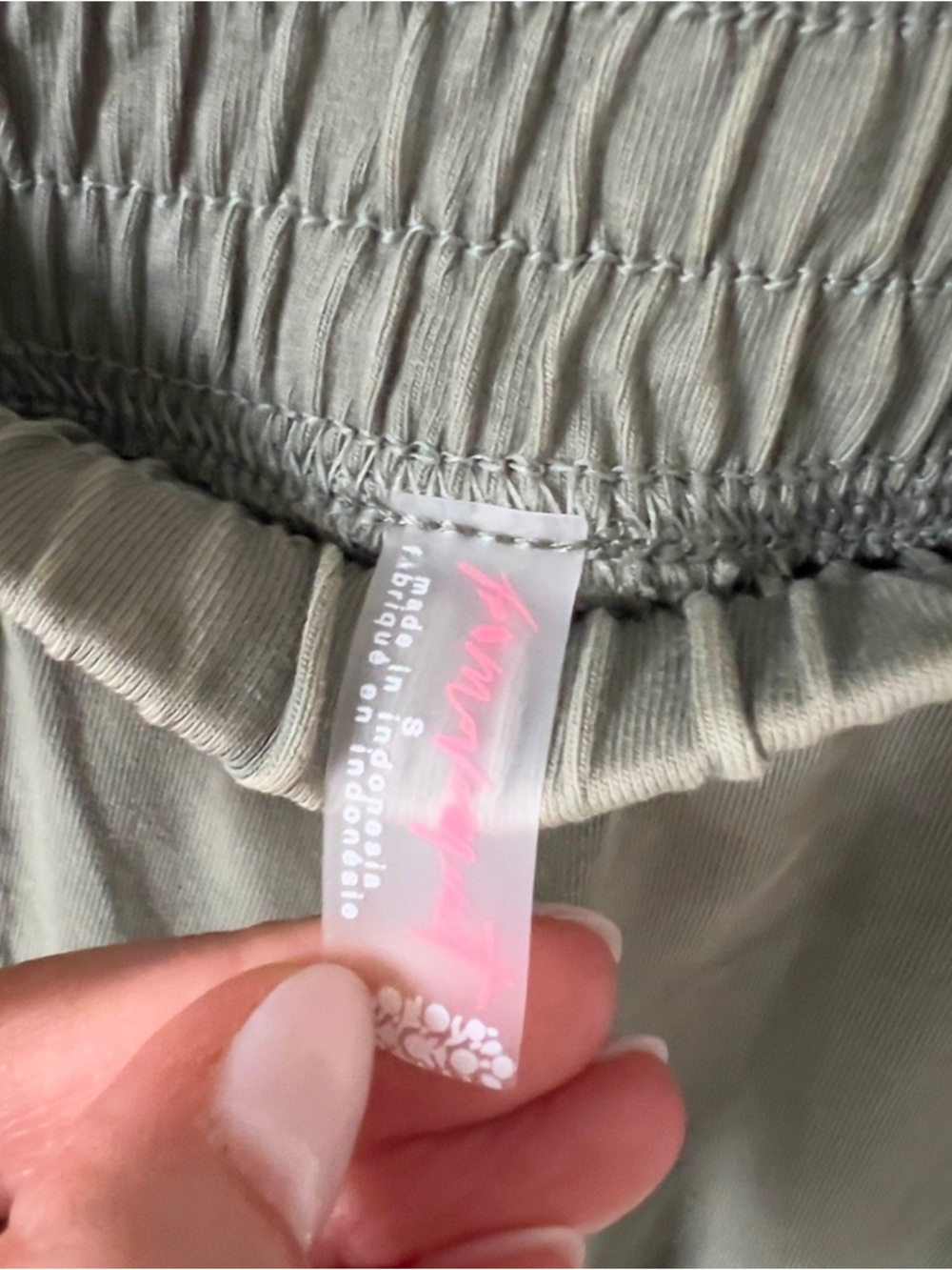 NWOT Free People Hot Shot Crossover Set in Terrain Green - Picture 9 of 9